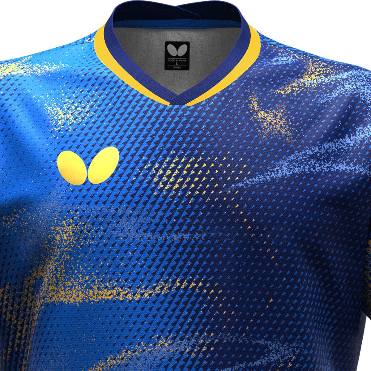 Butterfly Elistar 12 Shirt - Blue - Front - Close-Up